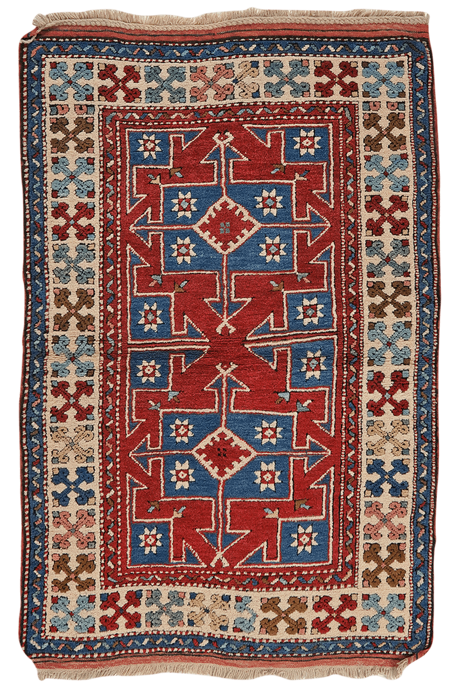 Kars — Hand-knotted, 91x142 cm, Red, 100% Virgin Wool | Main view