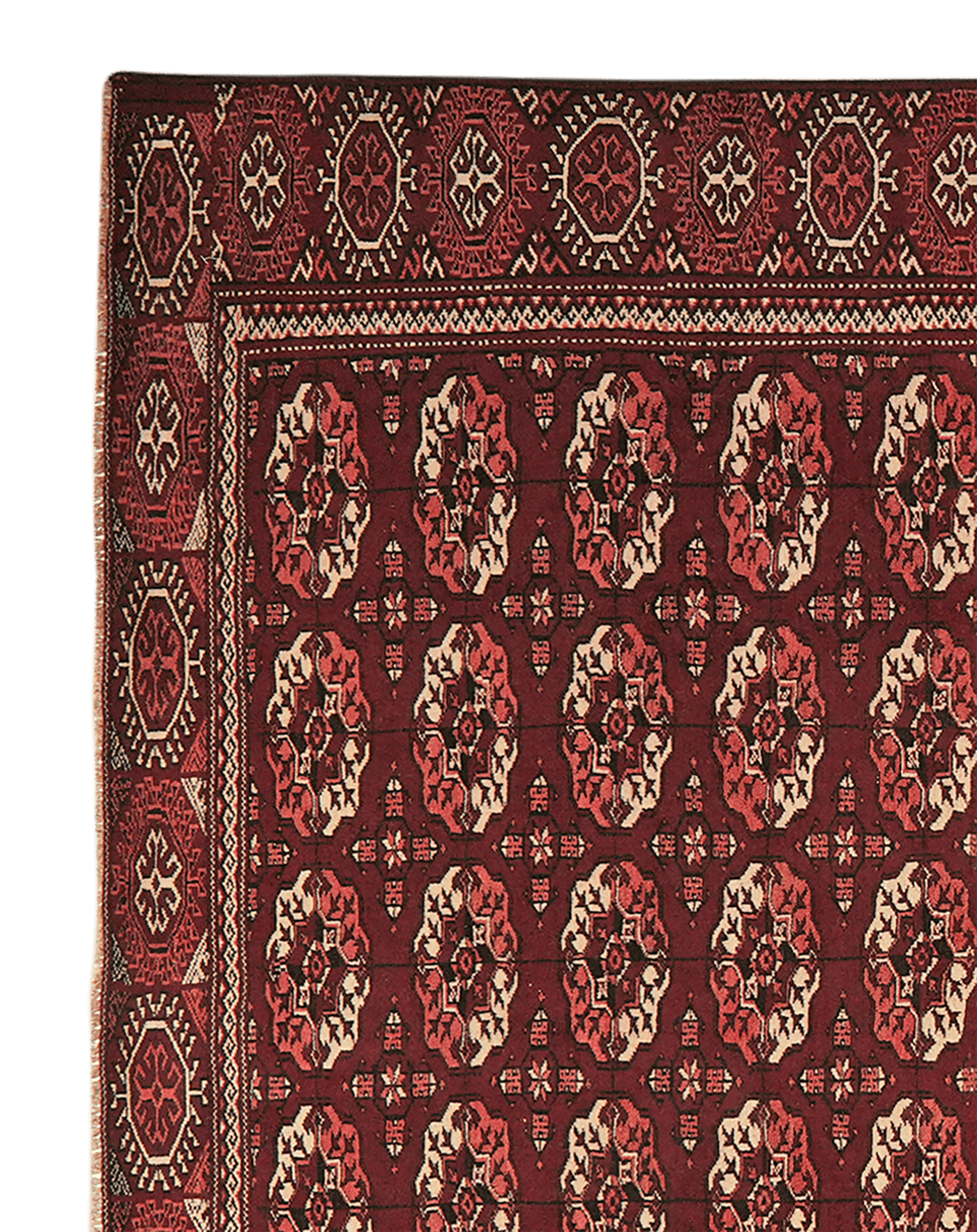Turkman — Hand-knotted, 194x267 cm, Brown, 100% Virgin Wool | View 3