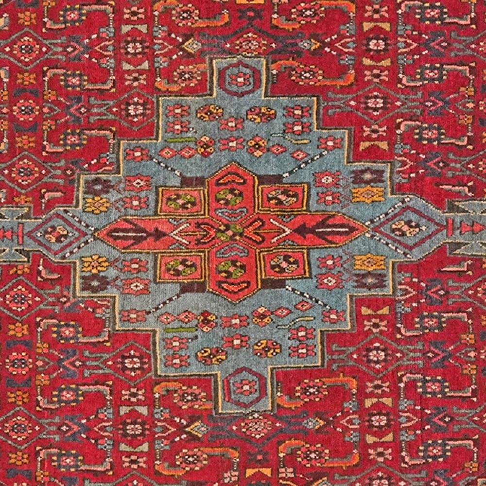 Bidjar — Hand-knotted, 130x201 cm, Red, 100% Virgin Wool | View 4