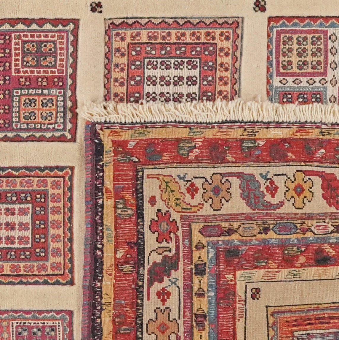 Sumak Belutch — Handmade, 154x212 cm, Beige, 100% Virgin Wool | View 6