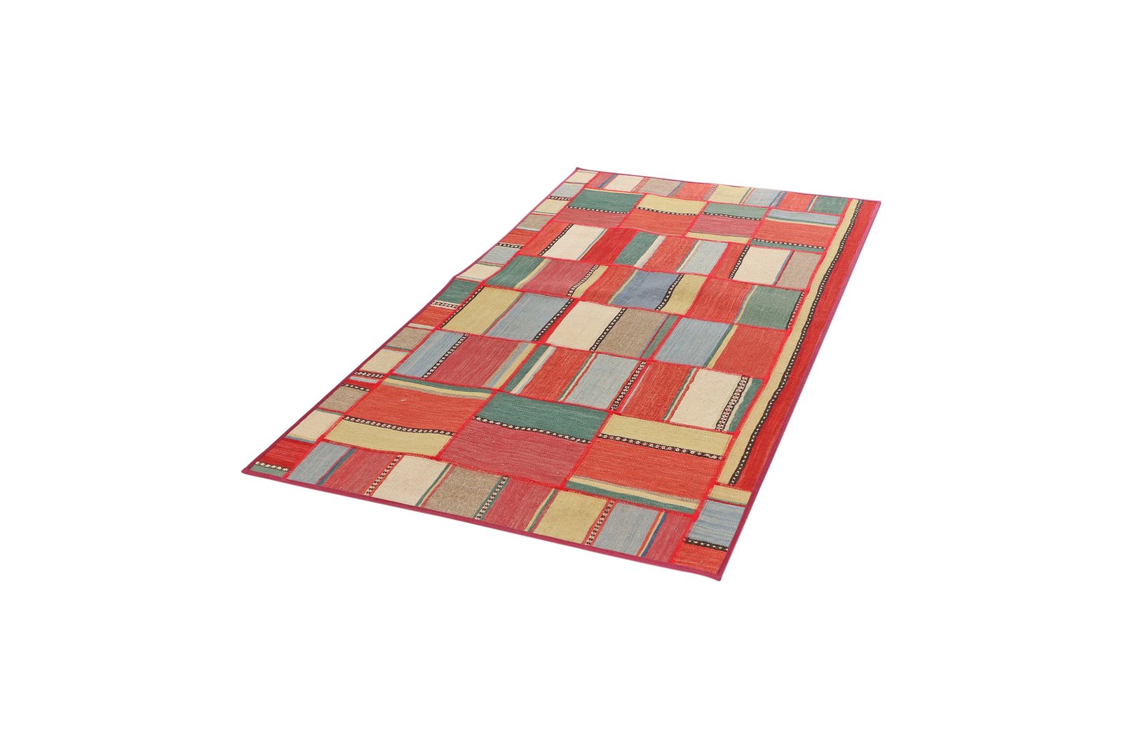 Kelim Tekkeh — Handmade, 110x190 cm, Multicolor, 100% Virgin Wool | View 5