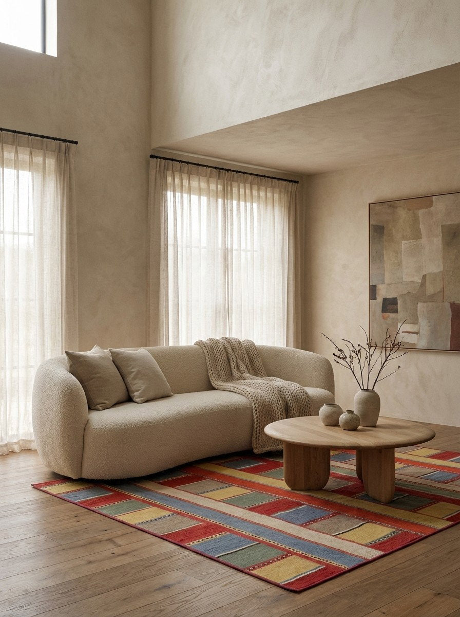 Kelim Tekkeh — Handgefertigt, 175x119 cm, Bunt, 100% Virgin Wool | Detail view