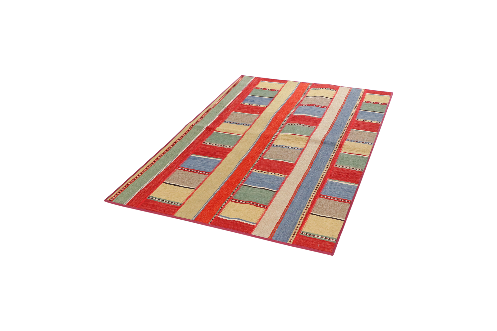 Kelim Tekkeh — Handgefertigt, 175x119 cm, Bunt, 100% Virgin Wool | View 6