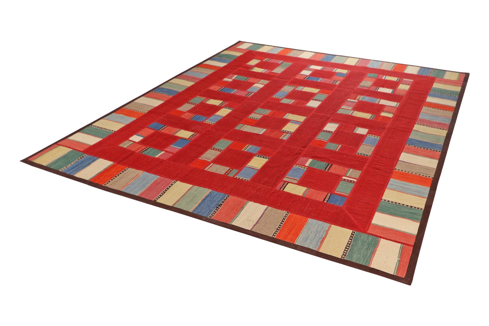 Kelim Tekkeh — Handmade, 229x286 cm, Multicolor, 100% Virgin Wool | View 5