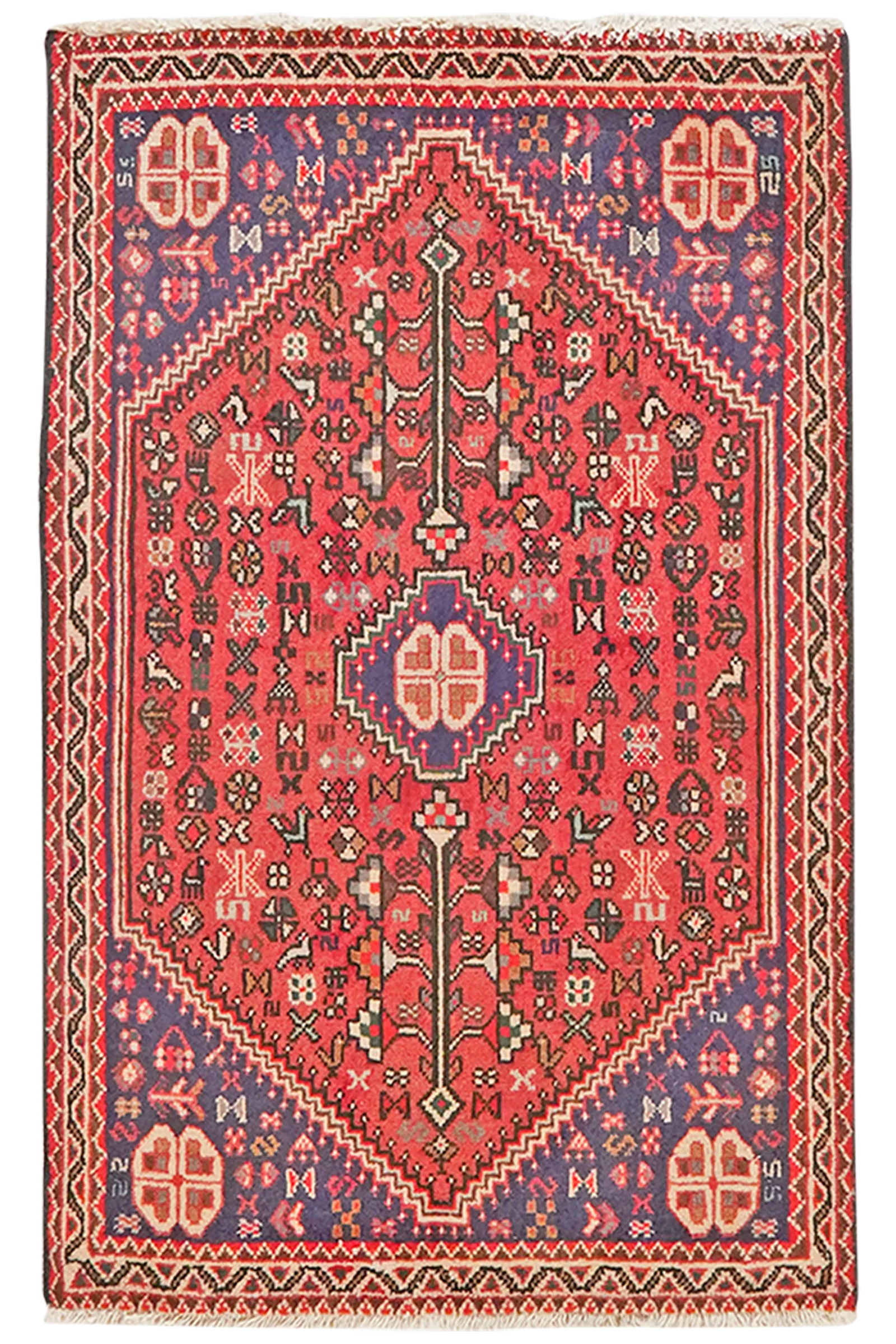 Abadeh — Handgefertigt, 93x57 cm, Beige, 100% Virgin Wool | Main view