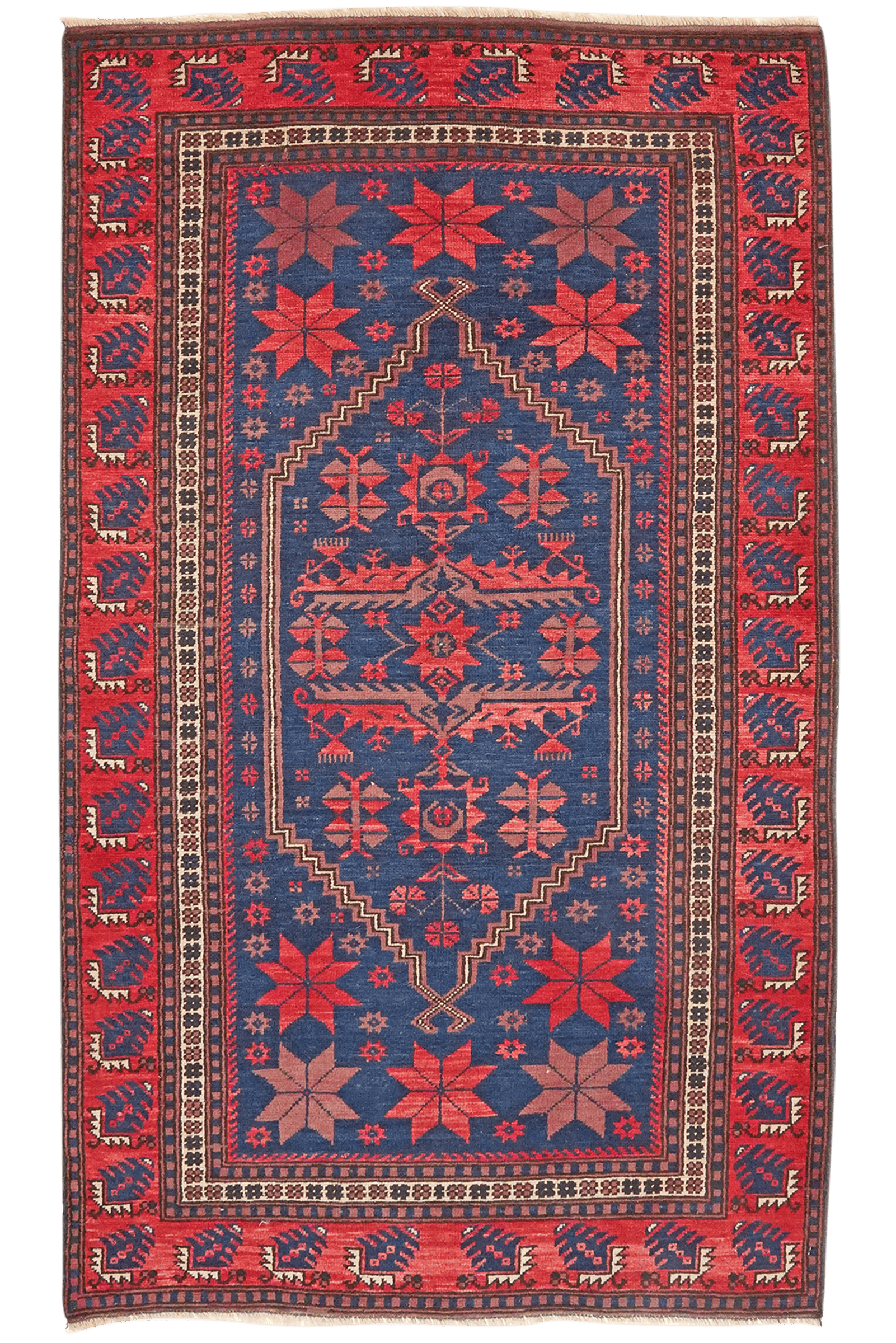Yagdjibedir — Hand-knotted, 110x186 cm, Blue, 100% Virgin Wool | Main view