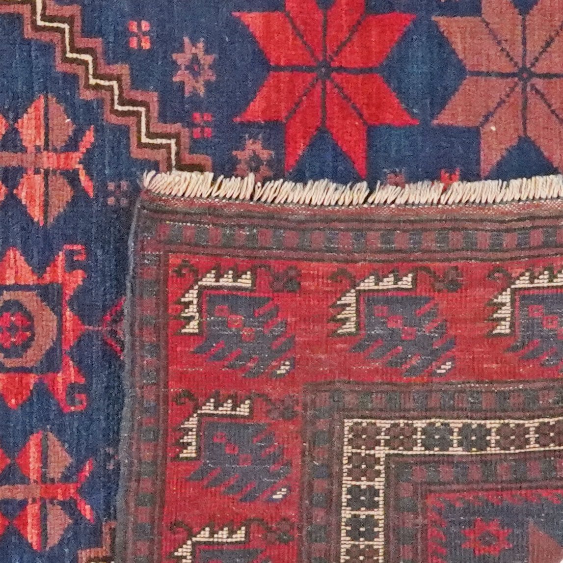 Yagdjibedir — Hand-knotted, 110x186 cm, Blue, 100% Virgin Wool | View 6