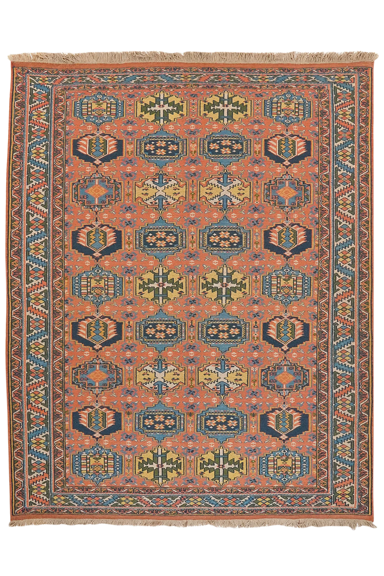 Sumak Shahsavan — Handgefertigt, 180x145 cm, Bunt, 100% Virgin Wool | Main view