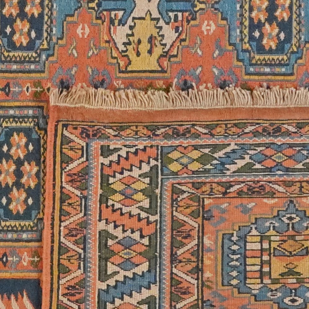 Sumak Shahsavan — Handmade, 145x180 cm, Orange, 100% Virgin Wool | View 6