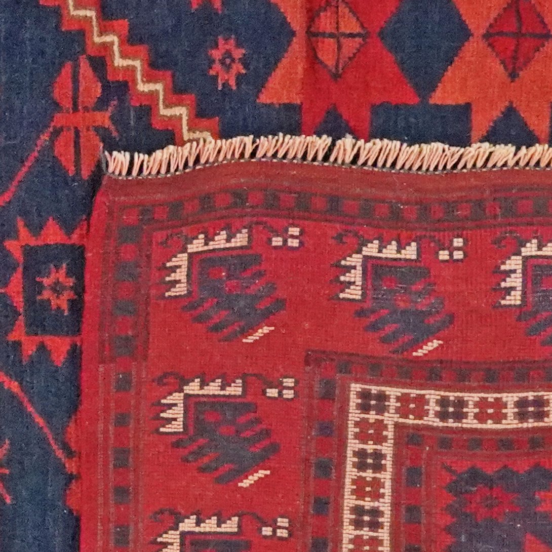 Yagdjibedir — Hand-knotted, 106x180 cm, Blue, 100% Virgin Wool | View 6