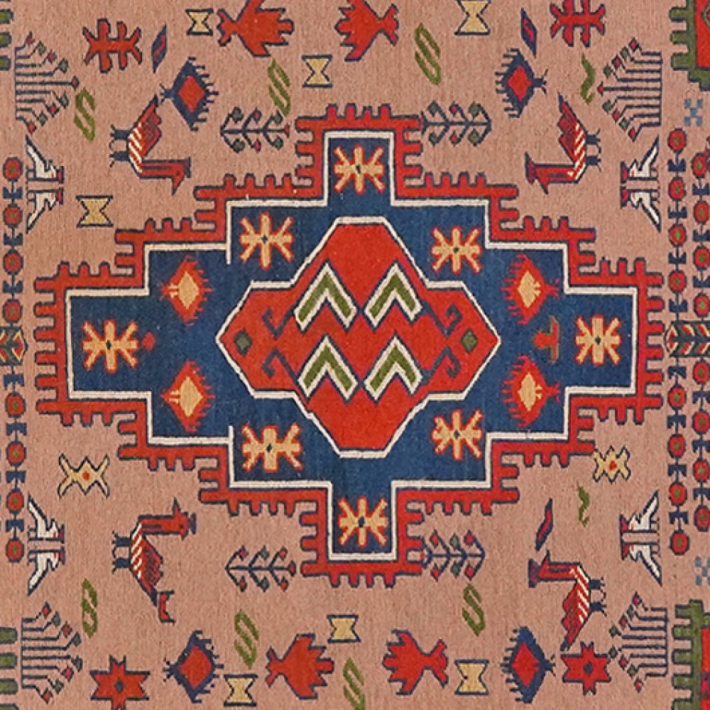 Sumak Shahsavan — Handmade, 125x185 cm, Beige, 100% Virgin Wool | View 4