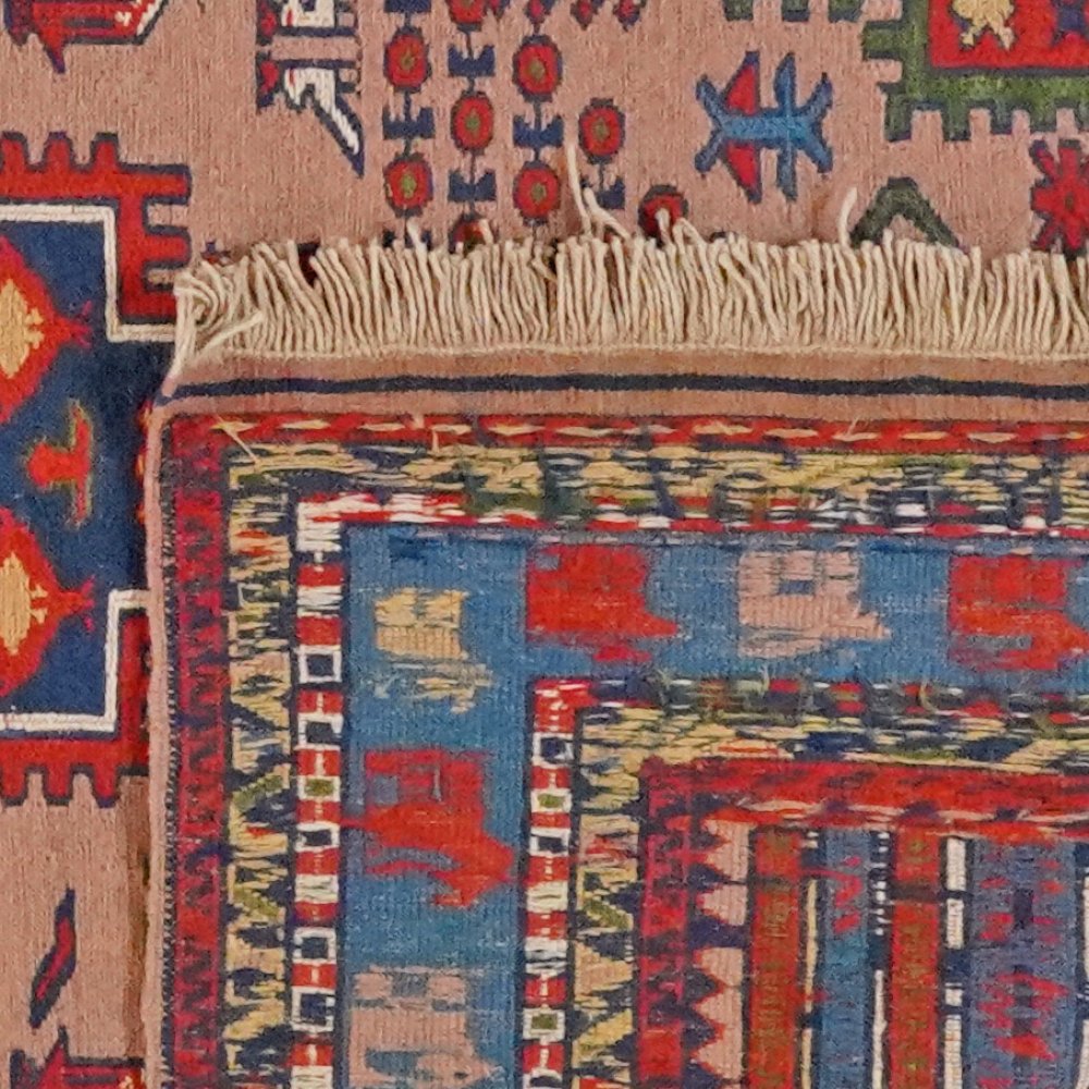 Sumak Shahsavan — Handmade, 125x185 cm, Beige, 100% Virgin Wool | View 6