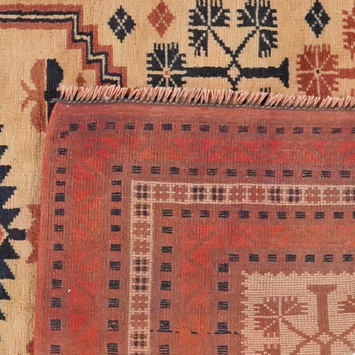 Yagdjibedir — Hand-knotted, 107x176 cm, Beige, 100% Virgin Wool | View 6