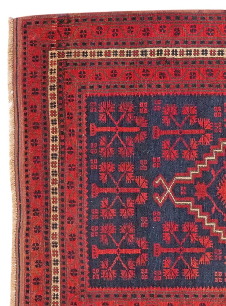 Yagdjibedir — Hand-knotted, 105x192 cm, Blue, 100% Virgin Wool | View 3