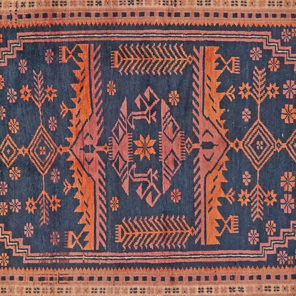 Yagdjibedir — Hand-knotted, 100x185 cm, Blue, 100% Virgin Wool | View 4