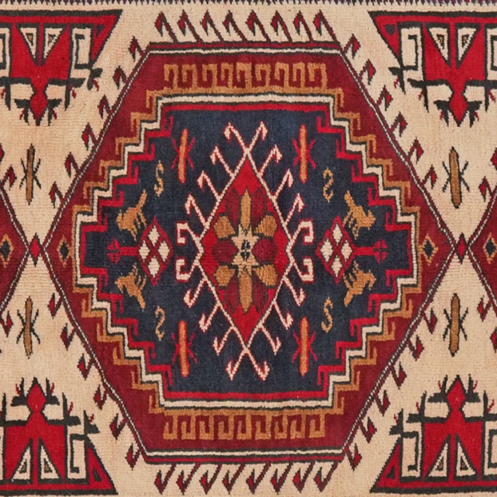 Yagdjibedir — Hand-knotted, 128x216 cm, Beige, 100% Virgin Wool | View 4