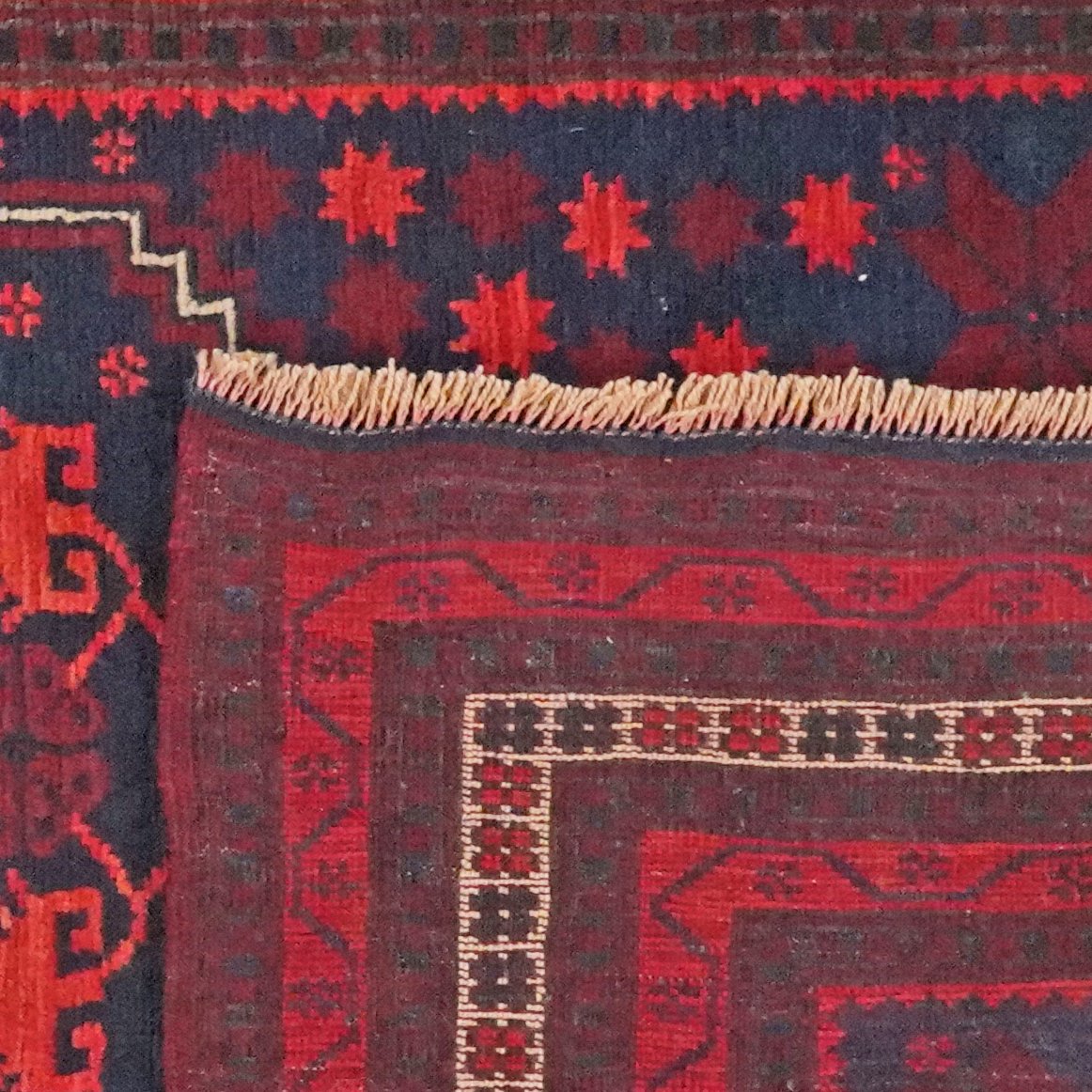 Yagdjibedir — Hand-knotted, 100x175 cm, Blue, 100% Virgin Wool | View 6