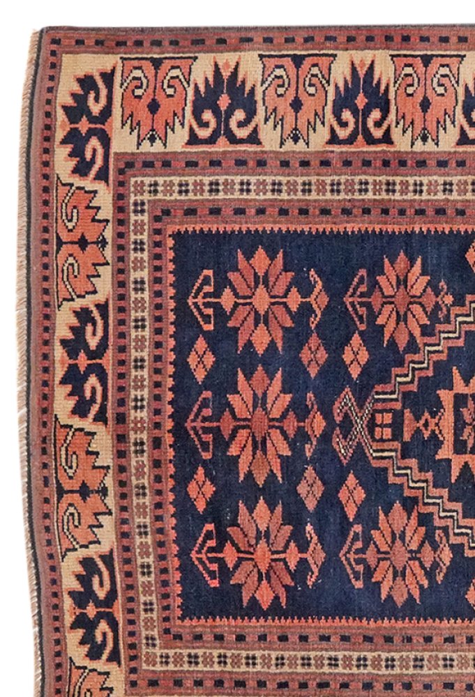 Yagdjibedir — Hand-knotted, 104x172 cm, Blue, 100% Virgin Wool | View 3
