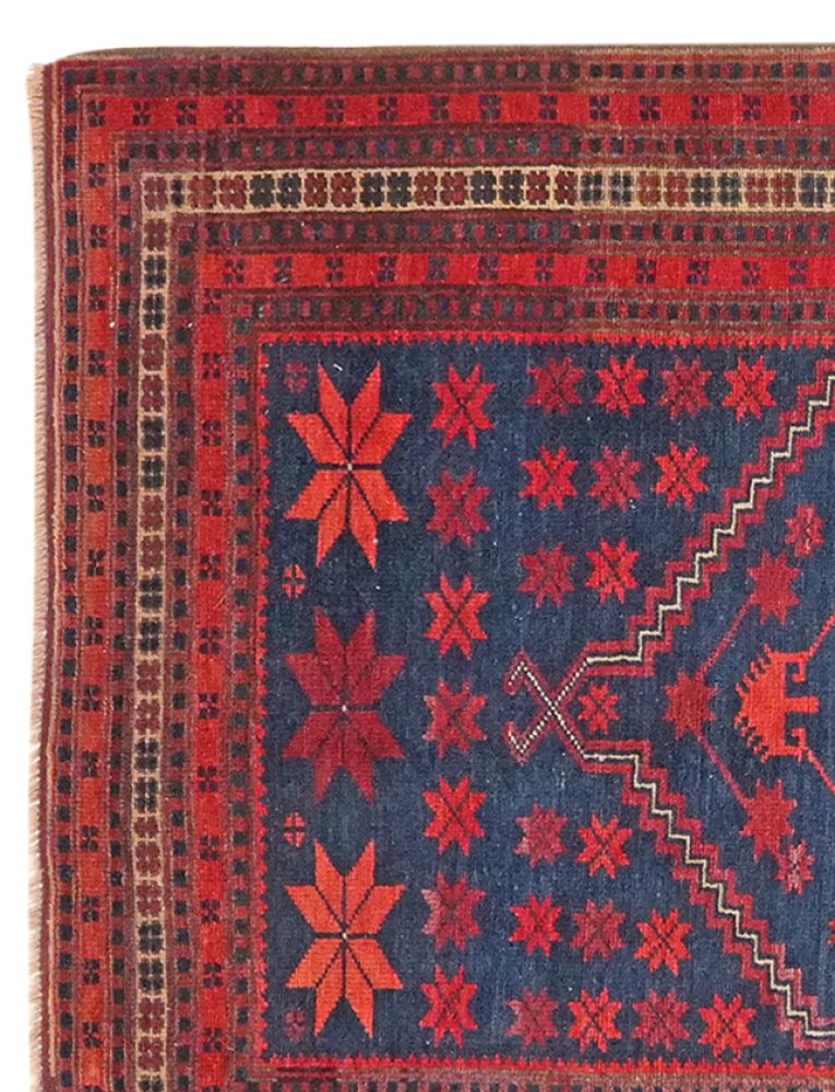 Yagdjibedir — Hand-knotted, 107x184 cm, Blue, 100% Virgin Wool | View 3