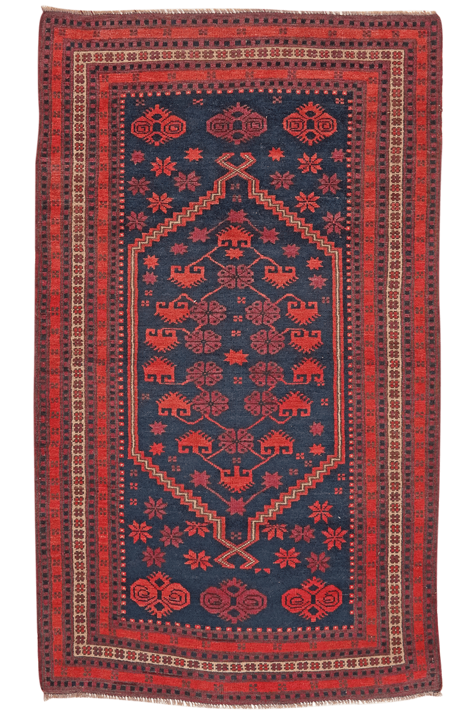 Yagdjibedir — Hand-knotted, 104x177 cm, Blue, 100% Virgin Wool | Main view