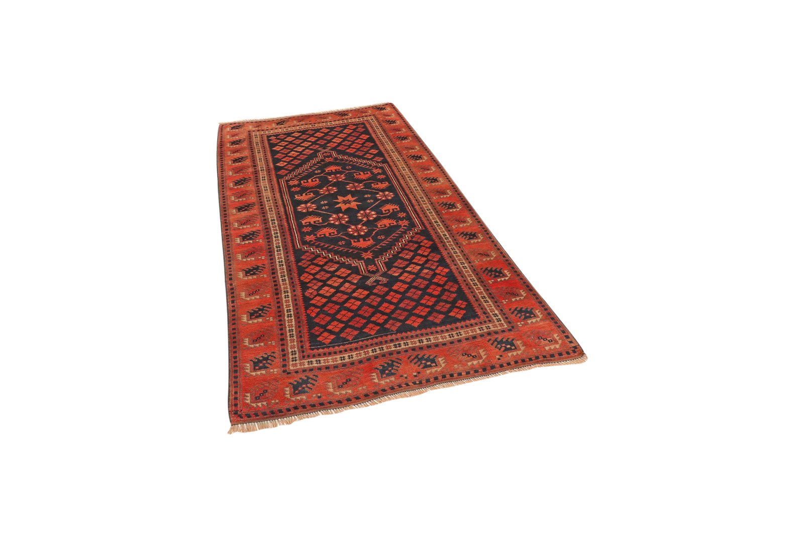 Yagdjibedir — Hand-knotted, 104x182 cm, Blue, 100% Virgin Wool | View 5