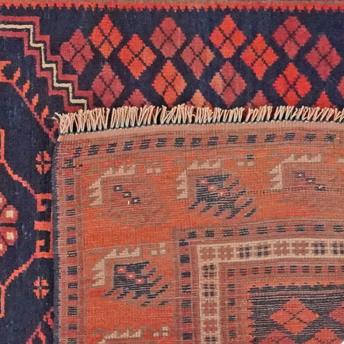 Yagdjibedir — Hand-knotted, 104x182 cm, Blue, 100% Virgin Wool | View 6