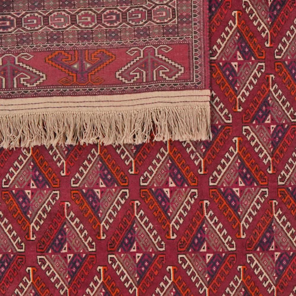 Turkman — Hand-knotted, 185x273 cm, Red, 100% Virgin Wool | View 6