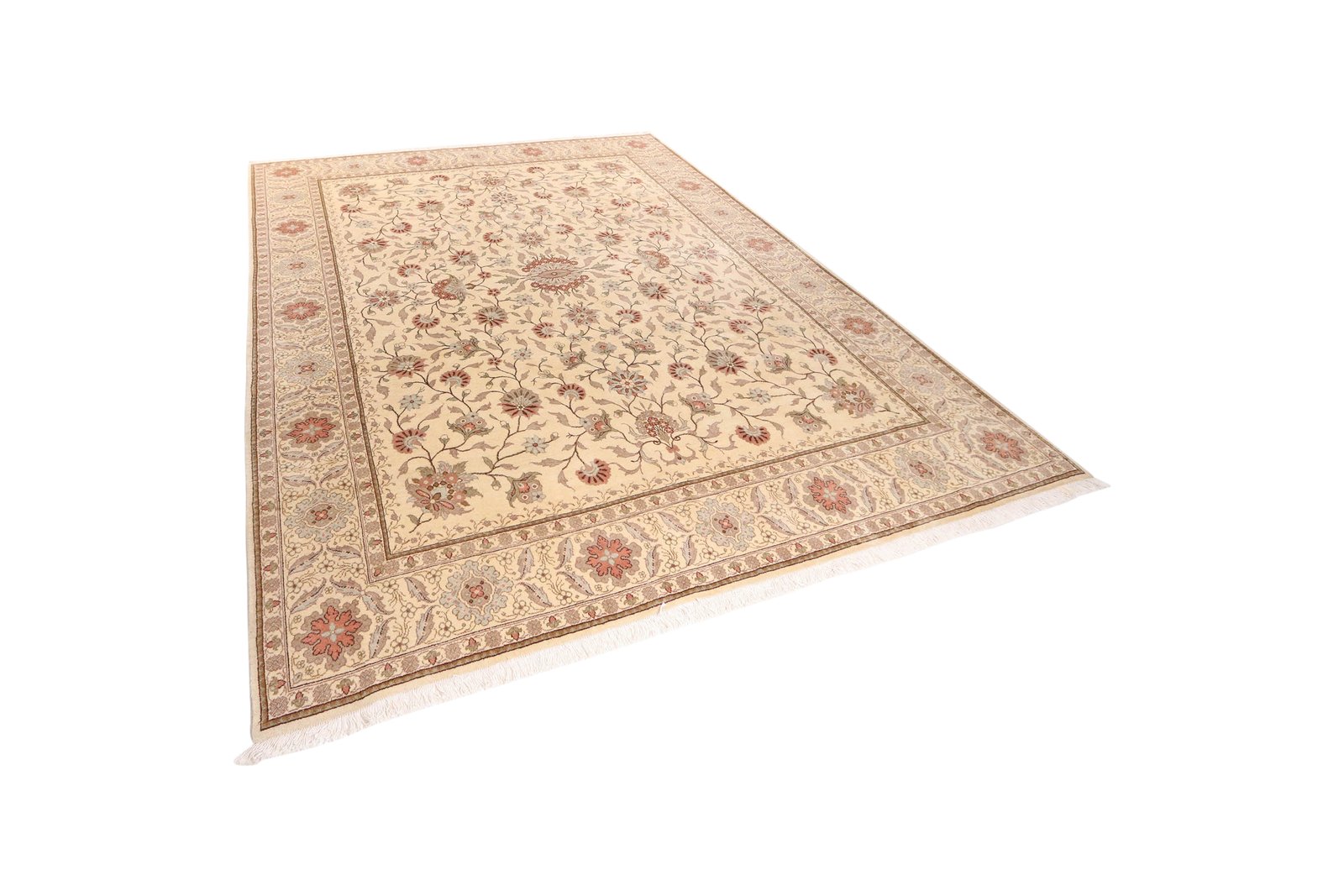 Sarough — Hand-knotted, 243x303 cm, Beige, 100% Virgin Wool | View 5