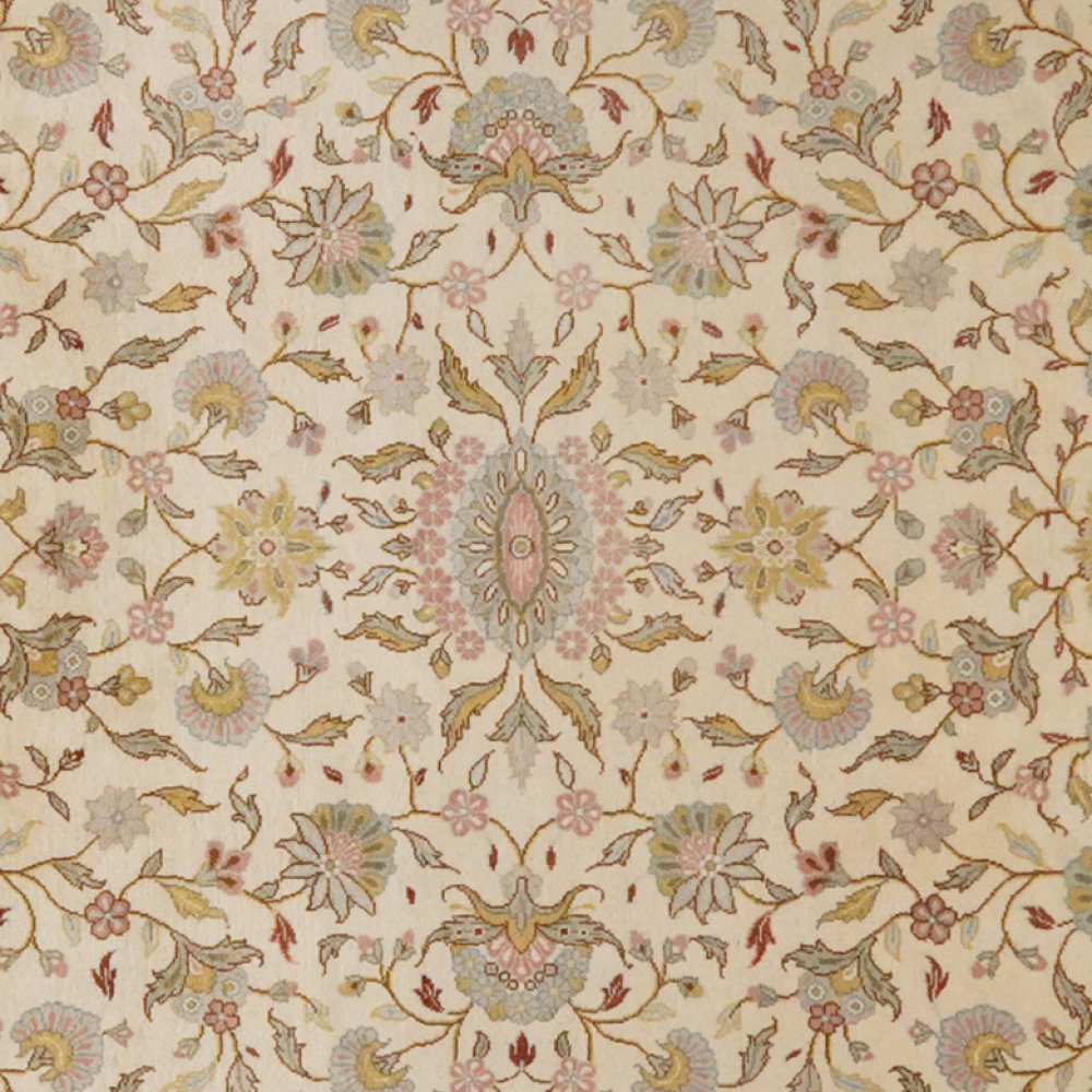 Sarough — Hand-knotted, 249x302 cm, Beige, 100% Virgin Wool | View 4