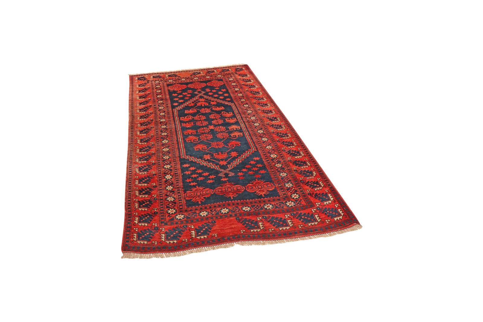 Yagdjibedir — Hand-knotted, 107x169 cm, Blue, 100% Virgin Wool | View 5