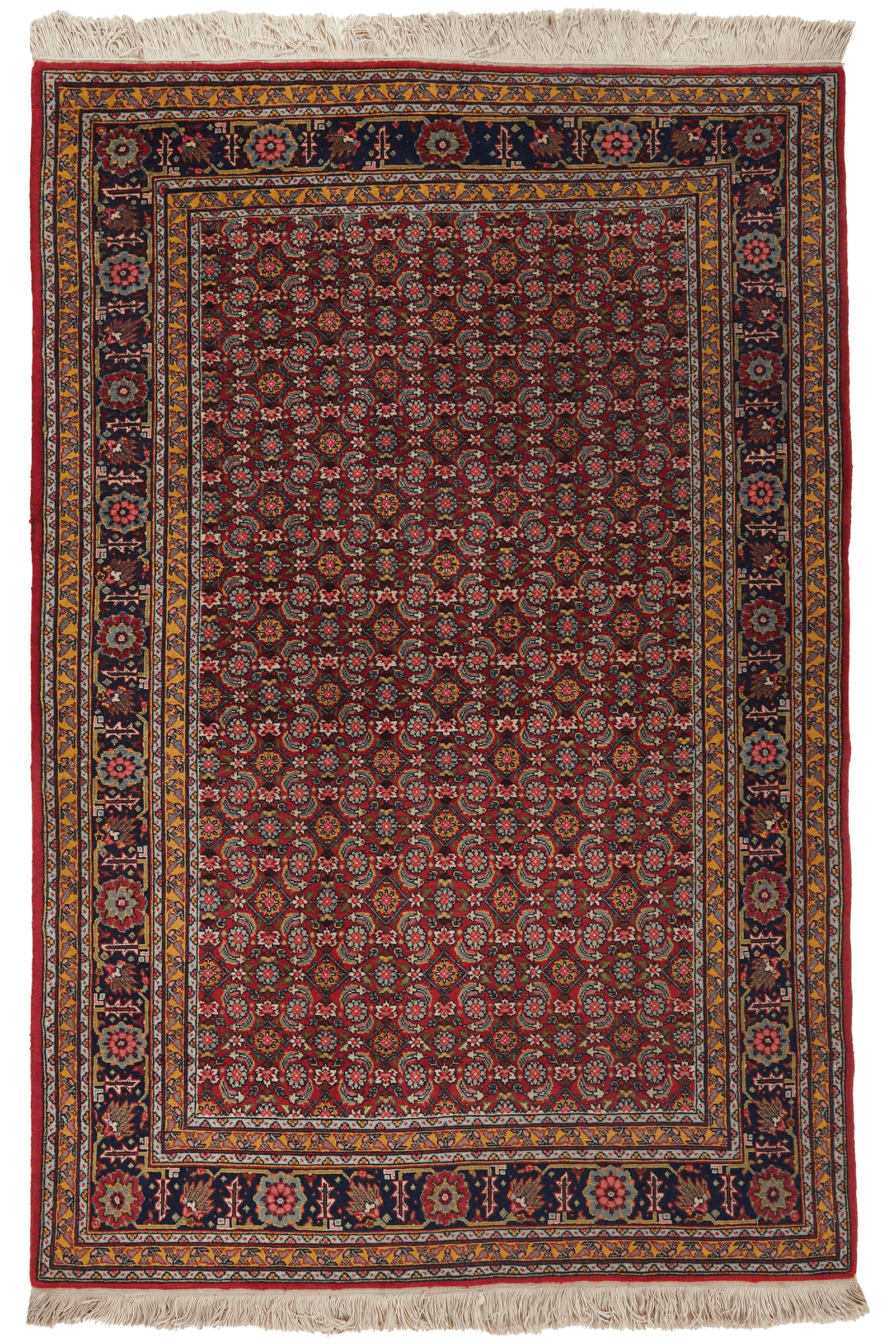 Tabriz Old — Hand-knotted, 110x150 cm, Red, 100% Virgin Wool | Main view