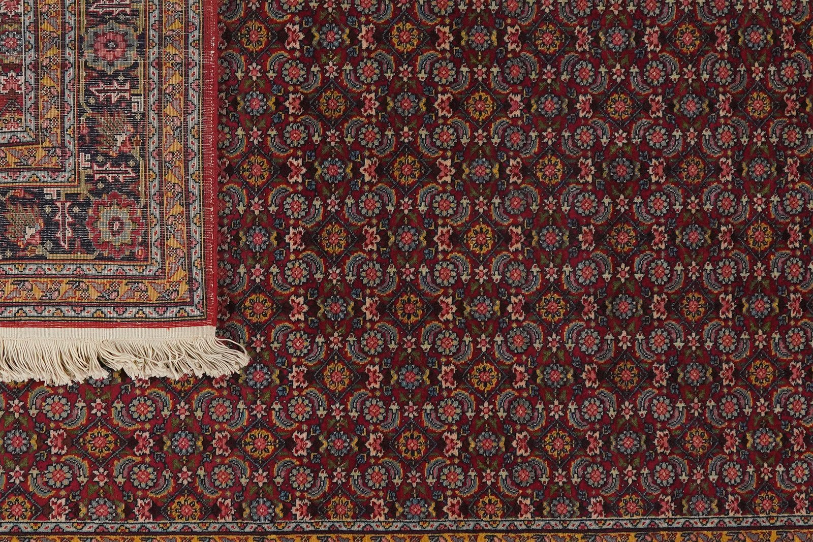 Tabriz Old — Hand-knotted, 110x150 cm, Red, 100% Virgin Wool | View 5