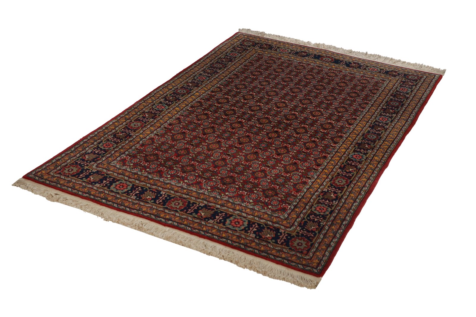 Tabriz Old — Hand-knotted, 110x150 cm, Red, 100% Virgin Wool | View 6