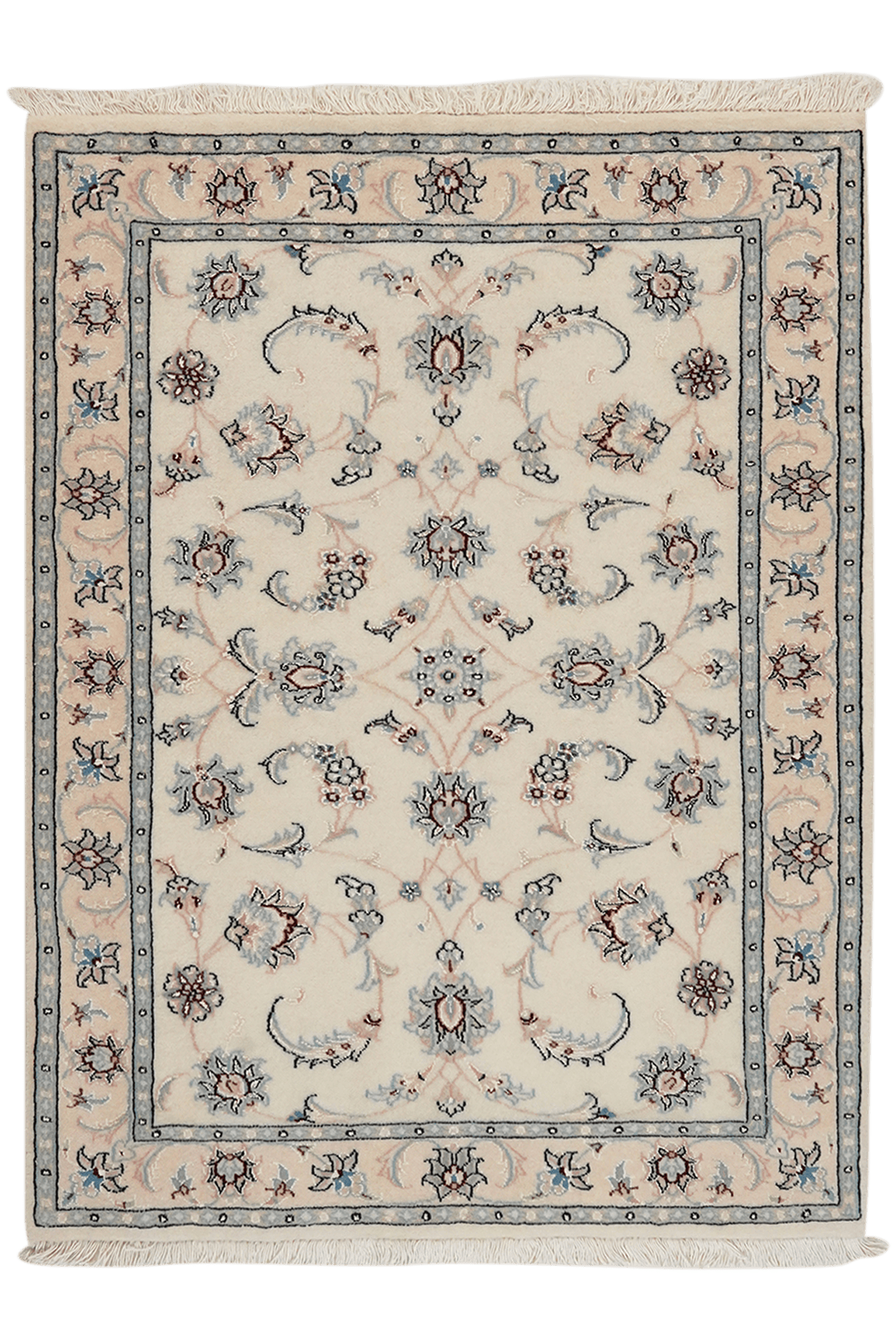 Nain 9La — Hand-knotted, 83x109 cm, Beige, 100% Virgin Wool | Main view