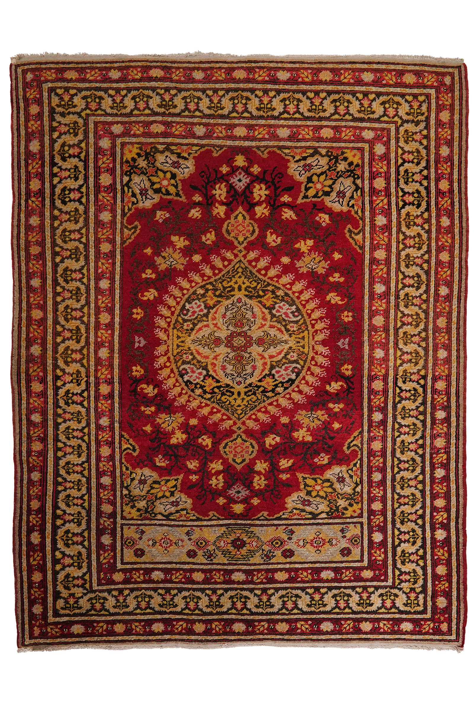 Avanos — Handgefertigt, 175x137 cm, Beige, 100% Virgin Wool | Main view