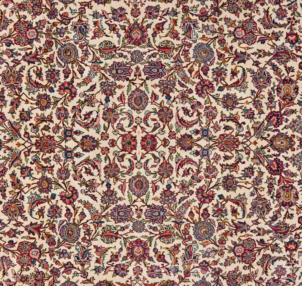 Kashan — Hand-knotted, 224x324 cm, Beige, 100% Virgin Wool | View 4
