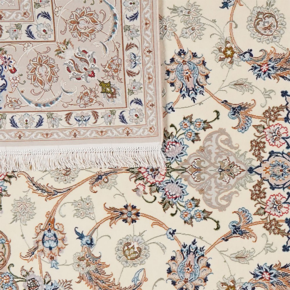 Isfahan — Hand-knotted, 155x239 cm, Beige, 100% Virgin Wool | View 6