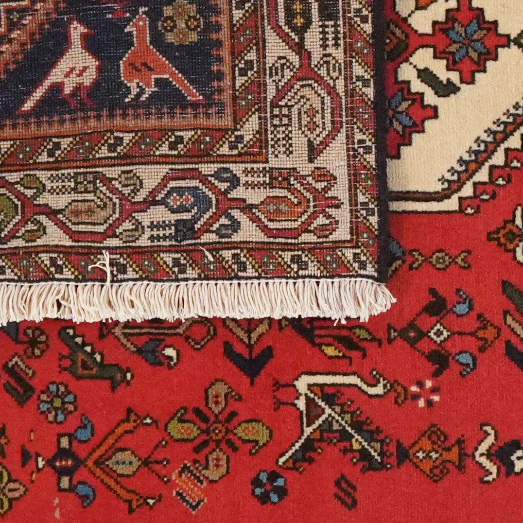 Nasrabad — Hand-knotted, 99x145 cm, Red, 100% Virgin Wool | View 6