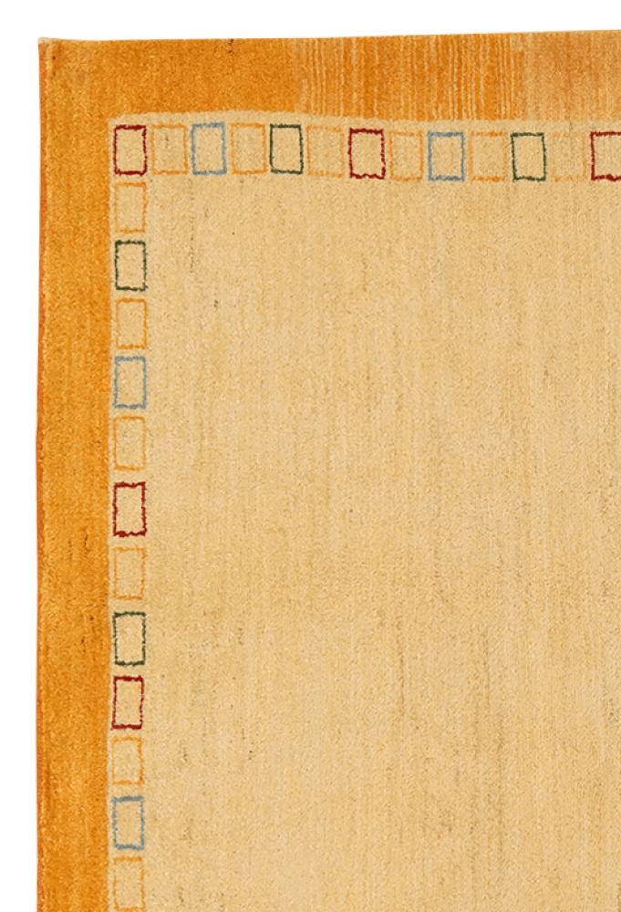 Rizbaf — Hand-knotted, 124x176 cm, Yellow, 100% Virgin Wool | View 3