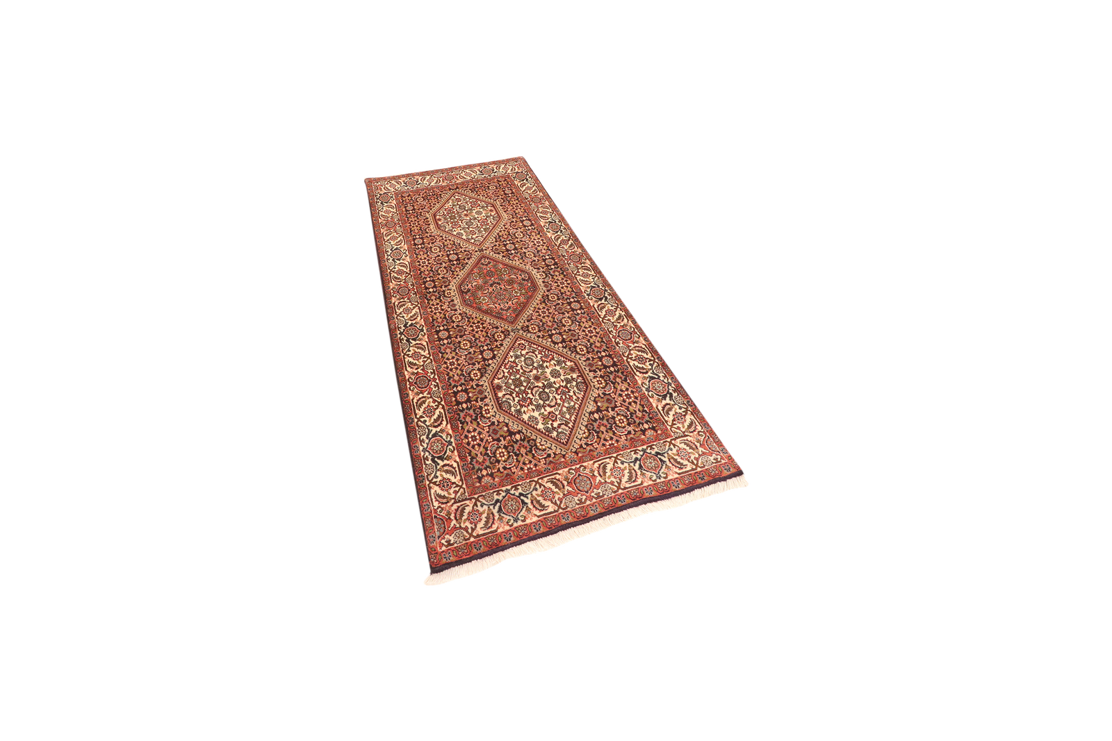 Bidjar Zandjan — Handgefertigt, 189x77 cm, Beige, 100% Virgin Wool | View 6