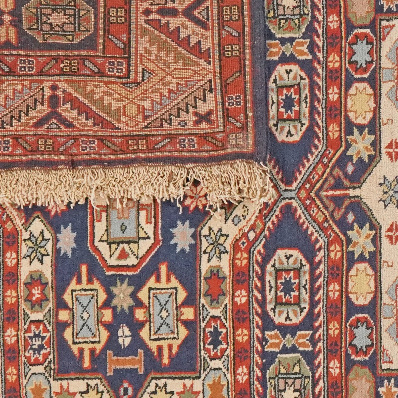 Kula — Hand-knotted, 162x209 cm, Blue, 100% Virgin Wool | View 6