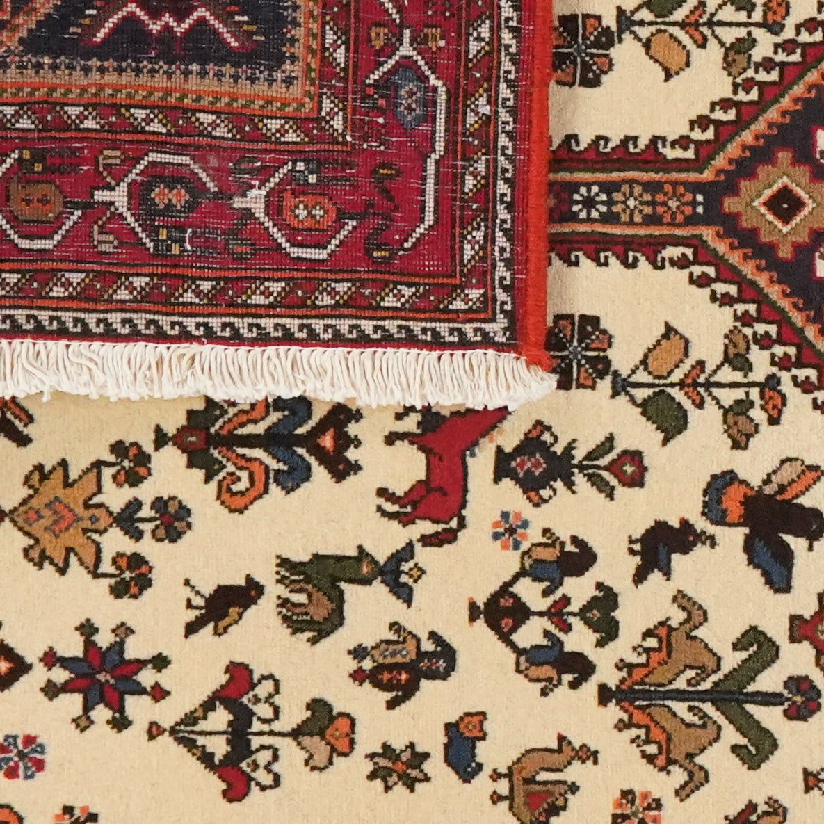 Nasrabad — Hand-knotted, 102x155 cm, Beige, 100% Virgin Wool | View 6