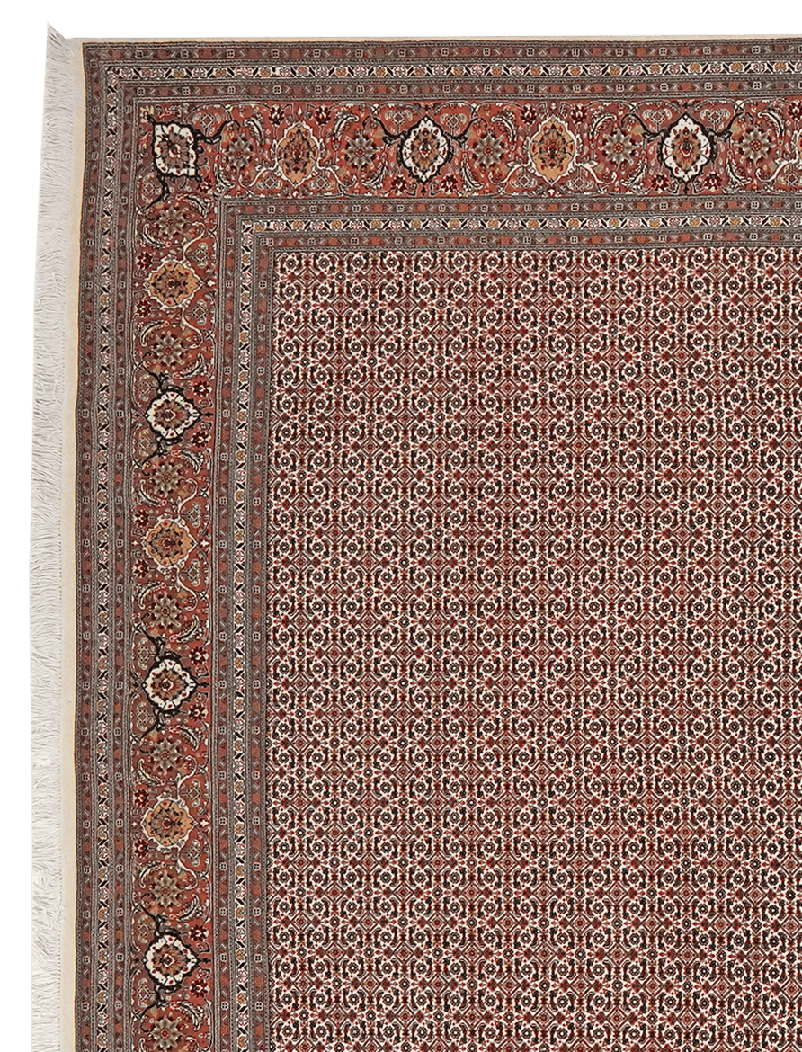 Tabriz 50 Raj — Hand-knotted, 206x297 cm, Beige, 100% Virgin Wool | View 3