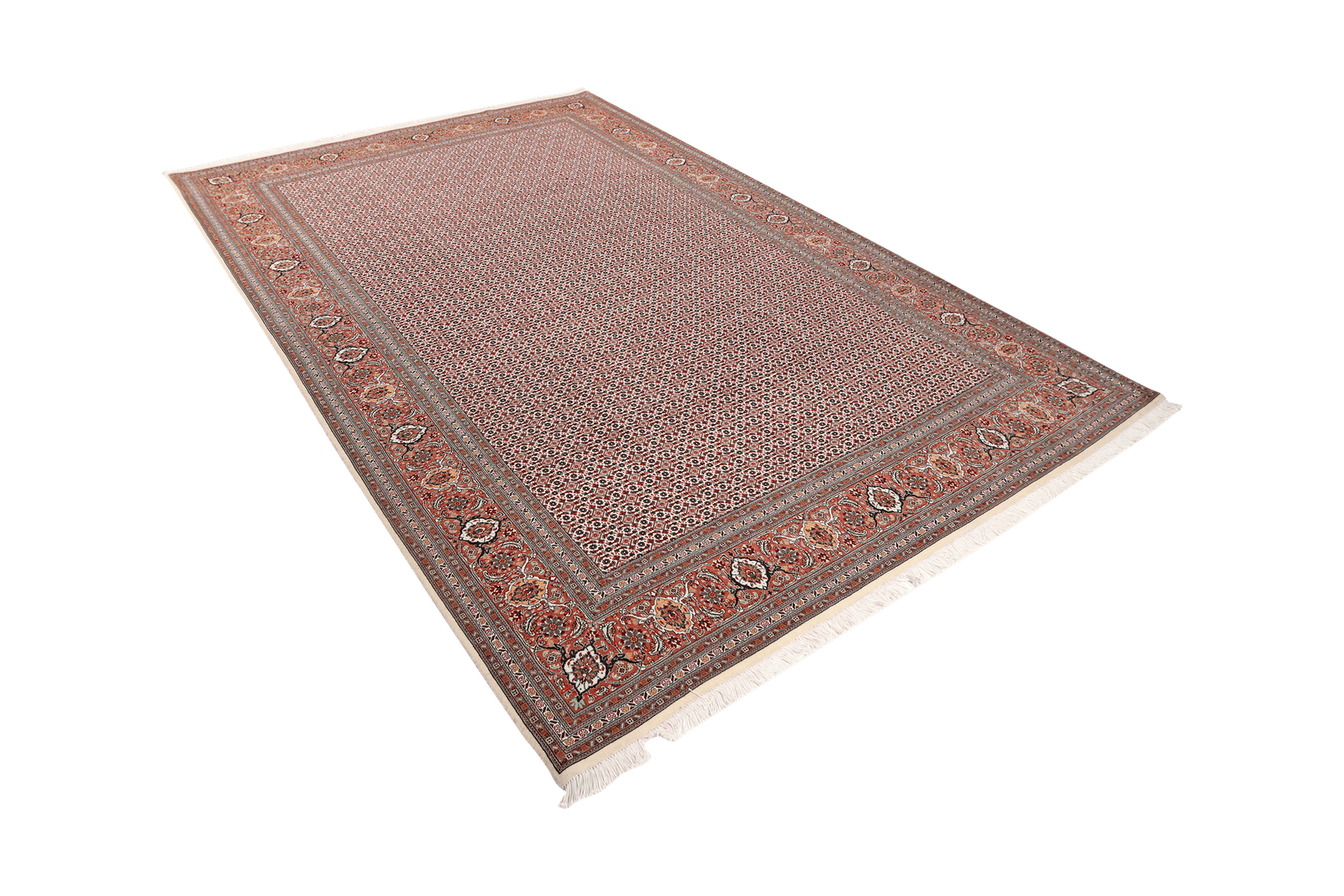 Tabriz 50 Raj — Hand-knotted, 206x297 cm, Beige, 100% Virgin Wool | View 5