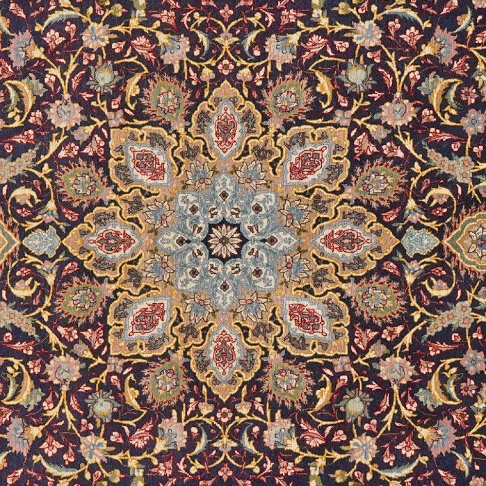 Ilam — Hand-knotted, 137x205 cm, Blue, 100% Virgin Wool | View 4
