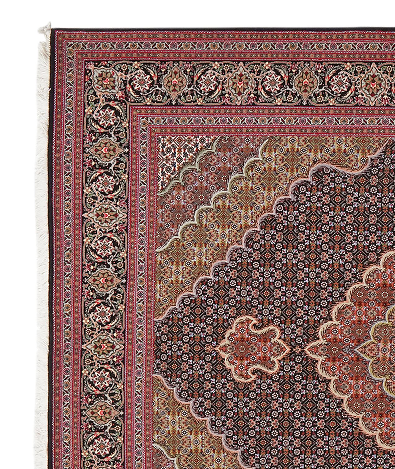 Tabriz 50 Raj — Hand-knotted, 152x206 cm, Blue, 100% Virgin Wool | View 3