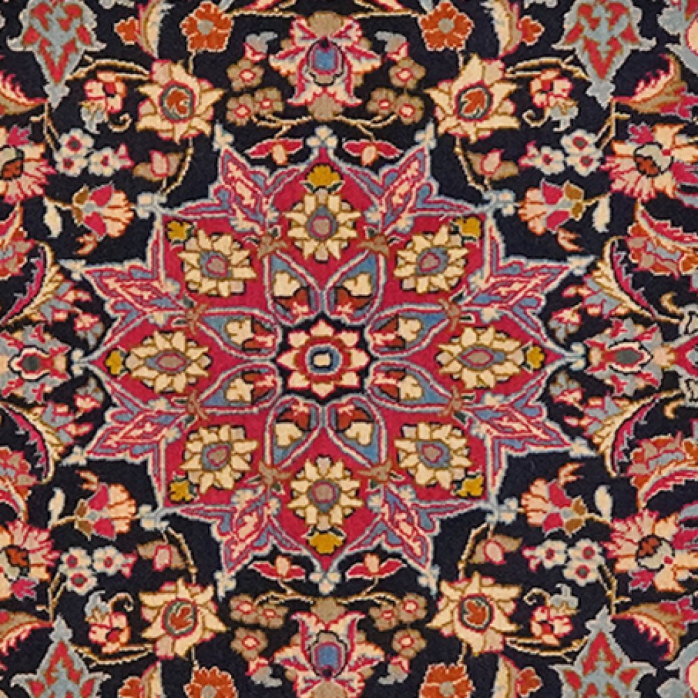 Isfahan — Hand-knotted, 79x119 cm, Blue, 100% Virgin Wool | View 4