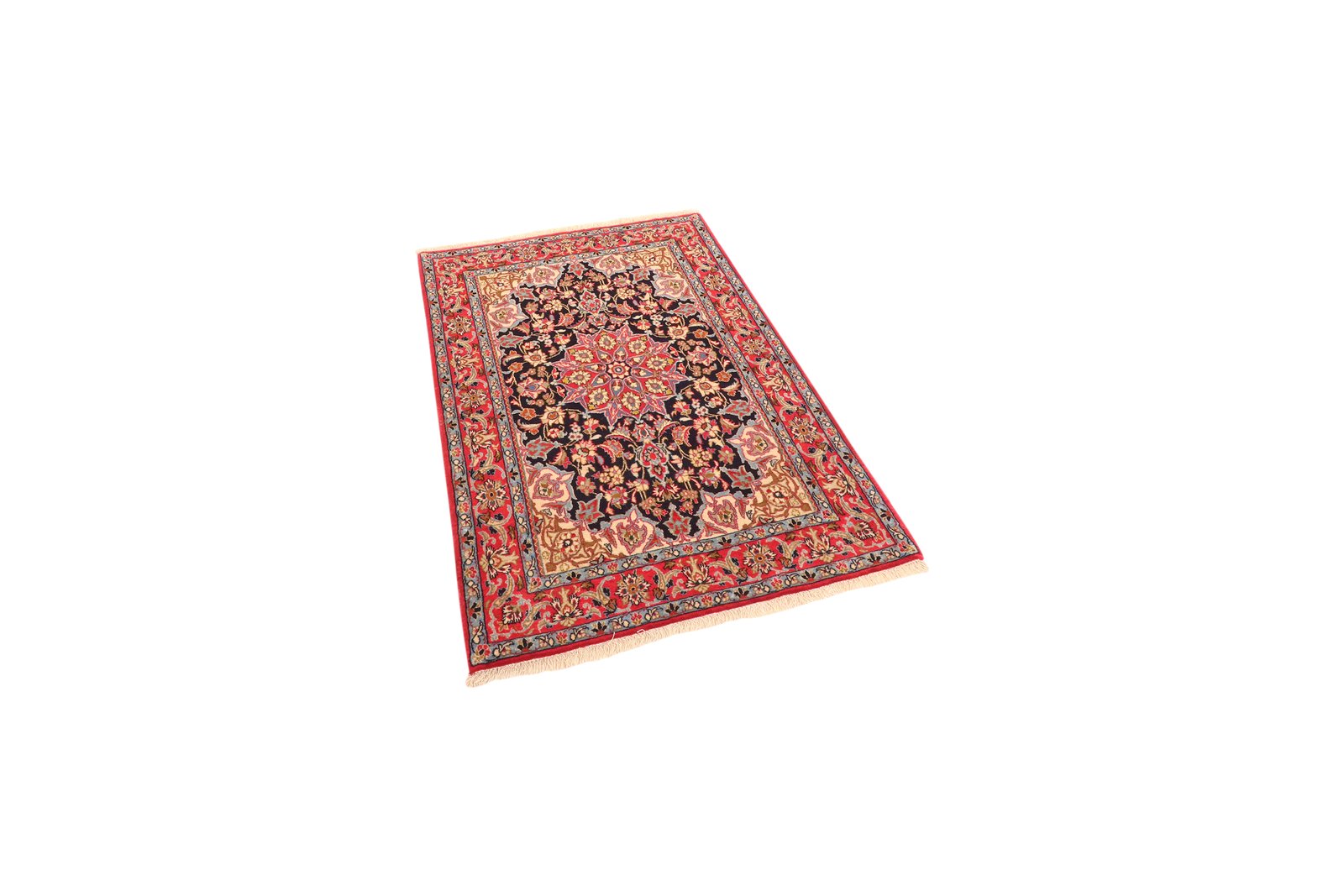Isfahan — Hand-knotted, 79x119 cm, Blue, 100% Virgin Wool | View 5