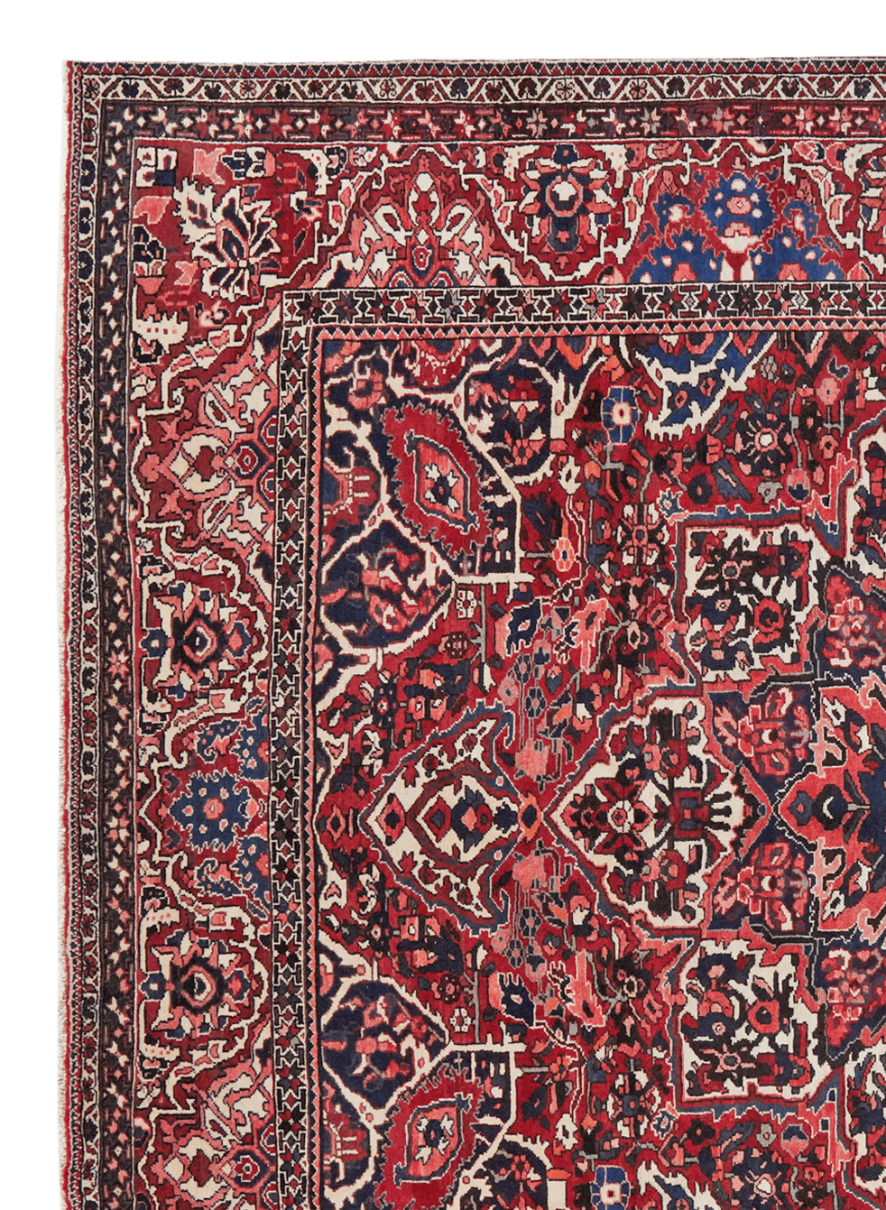 Bakhtiar — Hand-knotted, 296x338 cm, Red, 100% Virgin Wool | View 3