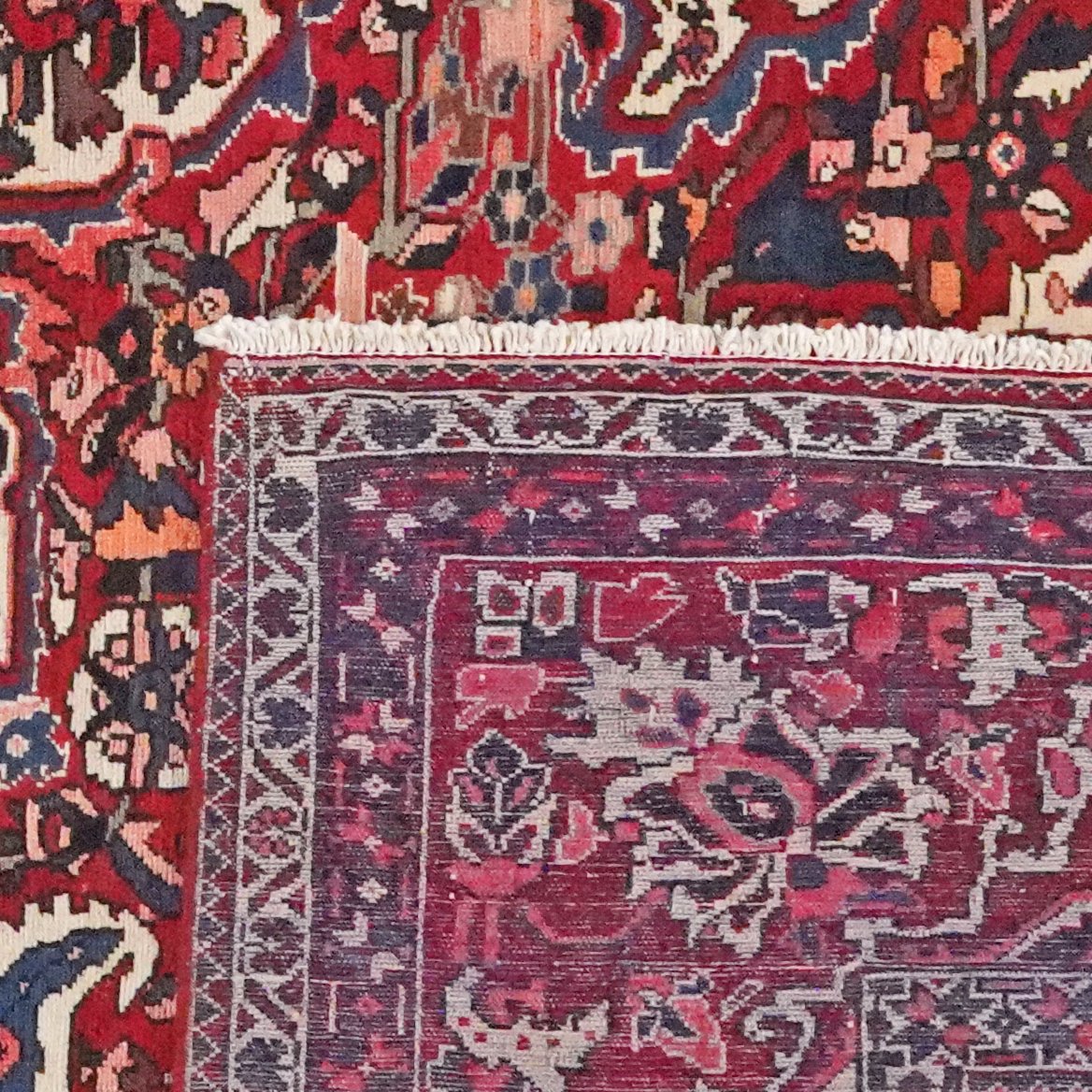 Bakhtiar — Hand-knotted, 296x338 cm, Red, 100% Virgin Wool | View 6